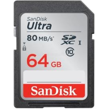 Sandisk 64GB SD (SDXC Class 10) Ultra UHS-1 memória kártya (139768) memóriakártya