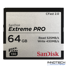 Sandisk cfast extreme pro 64 GB memóriakártya 525mb/s SDCFSP-064G-G46D (139791) memóriakártya