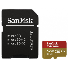 Sandisk Extreme microSDHC V30 A1 32GB + adapter (173420) memóriakártya