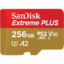 Sandisk microSDXC 256 GB Extreme PLUS + Rescue PRO Deluxe + SD adapter memóriakártya