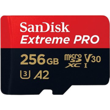 Sandisk microSDXC 256 GB Extreme PRO + Rescue PRO Deluxe + SD adapter memóriakártya