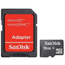 Sandisk MOBIL Micro Secure Digital HC (SDHC) 16GB + adapter (Class4) memóriakártya