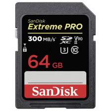Sandisk SDXC Extreme Pro 64GB U3 V90 (UHS-II) (300MB/s) (121505) memóriakártya