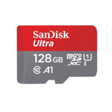 Sandisk Ultra microSDXC 128GB 140MB/s A1 Class 10 UHS-I + adapter memóriakártya