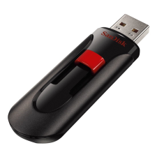 Sandisk - USB STICK CRUIZER GLIDE 256GB - FEKETE/PIROS pendrive