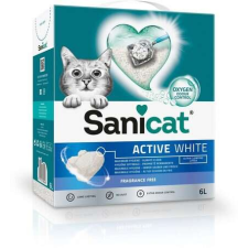 Sanicat Active White csomósodó fehér macskaalom (illatmentes) 6 l macskaalom