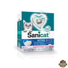 Sanicat macskaalom Active White Lotus Flower ultra csomósodó fehér bentonit 6l macskaalom