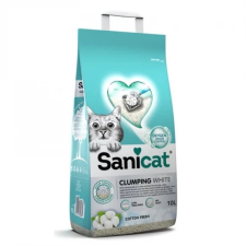  Sanicat macskaalom Clumping White Cotton fresh csomós fehér bentonit 10l macskaalom