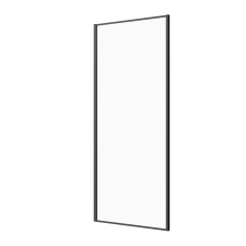  SANOSLIM zuhany oldalfal 80 x 200 cm matt fekete kád, zuhanykabin
