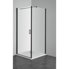  Sanotechnik ELITE BLACK lengőajtó 90 cm kád, zuhanykabin