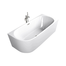 Sanotechnik PORTO jobbos kivitelű sarokba állítható aszimmetrikus térkád kád, zuhanykabin