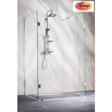 Sanotechnik Sanoflex Wide I háromrészes zuhanyfal, 98x88/30x195 cm, MC1090 kád, zuhanykabin
