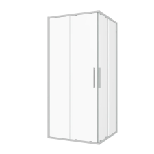 Sanotechnik Sanoslim zuhanyajtó sarokkabinhoz 120 cm króm kád, zuhanykabin