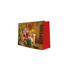 Santa is here papír ajándéktáska maxi 54x44x16cm ajándéktasak