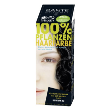 Sante 100% természetes növényi hajfesték por, fekete, 100g hajfesték, színező