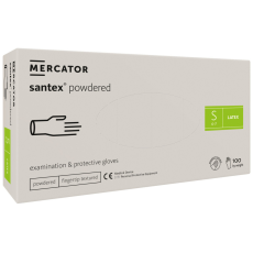 Santex Gumikesztyű Mercator Santex latex PÚDERES "S" 100db/doboz, 10doboz/karton