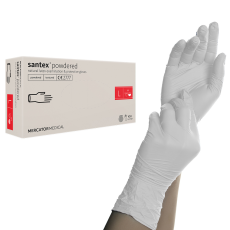  Santex Latex gumikesztyű fehér L