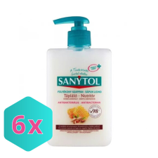 Sanytol antibakteriális folyékony szappan mandulatej és méhpempő 250ml KARTON - 6 db tisztító- és takarítószer, higiénia