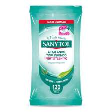 Sanytol Fertőtlenítő törlőkendő, 60 db maxi/120 db standard, SANYTOL tisztító- és takarítószer, higiénia