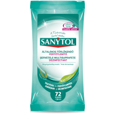 Sanytol Sanytol fertőtlenítő törlőkendő eukaliptusz 72db-os tisztító- és takarítószer, higiénia