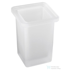 Sapho ABELINE fogkefetartó vagy szappanadagoló pohár, matt üveg (54441000) fürdőszoba kiegészítő