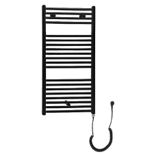  SAPHO AQUALINE DIRECT-E elektromos, matt fekete fürdőszobai radiátor, 450x960mm (ILE94TB) fűtőtest, radiátor