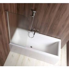 Sapho AQUALINE VILMA kádparaván, balos, 60x140cm, 6mm BRICK üveg, króm (AQ6018L) kád, zuhanykabin