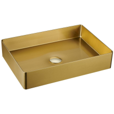 Sapho Aurum mosdótál 50x35.2 cm négyszögletes arany AU203 fürdőkellék