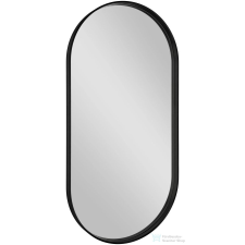 Sapho AVONA ovális keretes tükör, 50x100cm, matt fekete (AV500) bútor