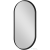 Sapho AVONA ovális keretes tükör, 50x100cm, matt fekete (AV500)