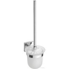 Sapho BEMETA BETA Fali WC kefetartó, üveg, fehér kefe, 95x360x140mm, króm (132113012) (XQ301) takarító és háztartási eszköz