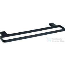 Sapho BEMETA NERO Dupla Törölközőtartó, 500x20x132mm, fekete (135004080) fürdőszoba kiegészítő