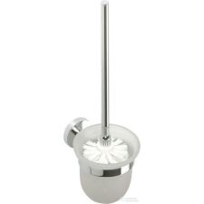 Sapho BEMETA OMEGA Fali WC kefetartó, üveg, fehér kefe, 95x370x140mm, króm (104113012) (XR303) takarító és háztartási eszköz