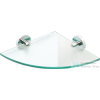 Sapho BEMETA OMEGA Sarok üvegpolc, 255x55x255mm, króm (104102012) (XR603)
