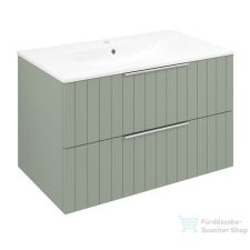 Sapho CIRASA Mosdótartó szekrény, 2 fiókkal, 79,8x52x46cm, verde strip (CR801-4444S) fürdőszoba bútor