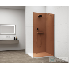 Sapho ESCA CHROME Walk-in zuhanyfal, falra szerelhető, barna üveg, 1200mm (ES1512-01) kád, zuhanykabin