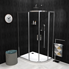 Sapho GELCO SIGMA SIMPLY íves zuhanykabin, 1200x900mm, R550, transzparent üveg (GS1290) kád, zuhanykabin