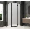 Sapho GLOBE BLACK íves zuhanykabin 1000x900 mm, jobbos, matt üveg (GB2190MRB)