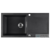 Sapho Gránit mosogató, egymedencés, 61x46,5cm, fekete (GR1614)