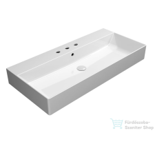Sapho GSI KUBE X kerámiamosdó, ExtraGlaze, 3 furattal, 100x47cm (9423311) szaniter