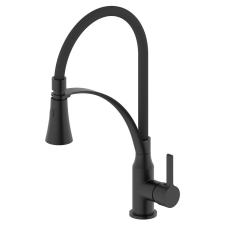 Sapho HEBE mosogató-csaptelep. matt fekete csaptelep