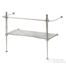 Sapho KERASAN WALDORF mosdótartó állvány, 80 cm, polccal, króm 9197K1 fürdőszoba bútor