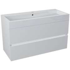Sapho Largo szekrény 99x41x50 cm Függesztett, mosdó alatti fehér LA101 fürdőszoba bútor
