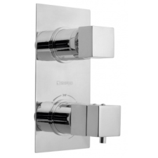 Sapho LATUS falbaépíthető termosztátos csaptelep, 2 irányú, króm (1102-85) fürdőkellék