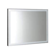 Sapho LUMINAR tükör aluminium kerettel, LED világítással, 500x700mm, króm bútor