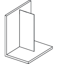  Sapho POLYSAN MODULAR Fix zuhanyfal, 1100mm (MS1-110) kád, zuhanykabin