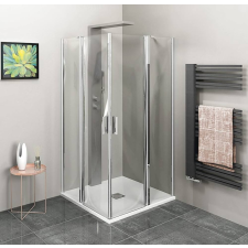Sapho POLYSAN ZOOM LINE szögletes zuhanykabin, 1000x1000mm, transzparent, króm (ZL5416) kád, zuhanykabin