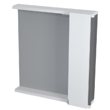  Sapho PULSE tükrösszekrény, LED világítással, jobbos, 75x80x17cm, fehér/antracit (PU078-3034) fürdőszoba bútor