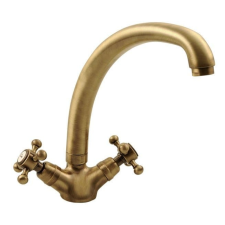 Sapho REITANO ANTEA kétkaros mosogató-csaptelep, bronz csaptelep