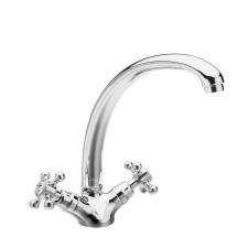 Sapho REITANO ANTEA kétkaros mosogató-csaptelep, króm csaptelep